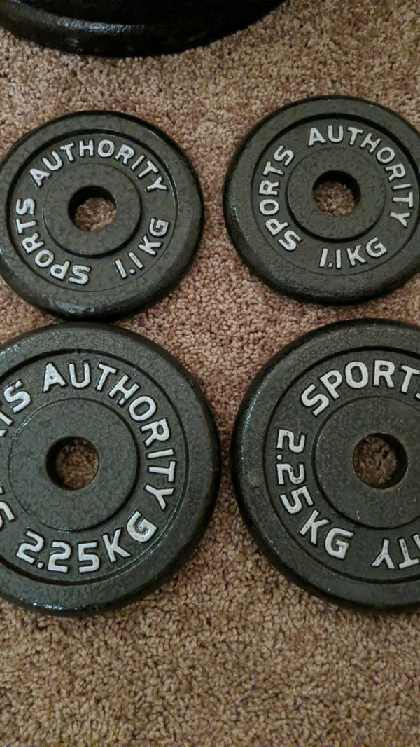 Sports Authority 5LB Weight Plates for Sale in Darien, IL OfferUp