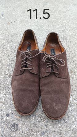 Clarks Clarkdale Moon Mens Tan Brown Suede Comfort Casual Lace Up Oxfords Shoes