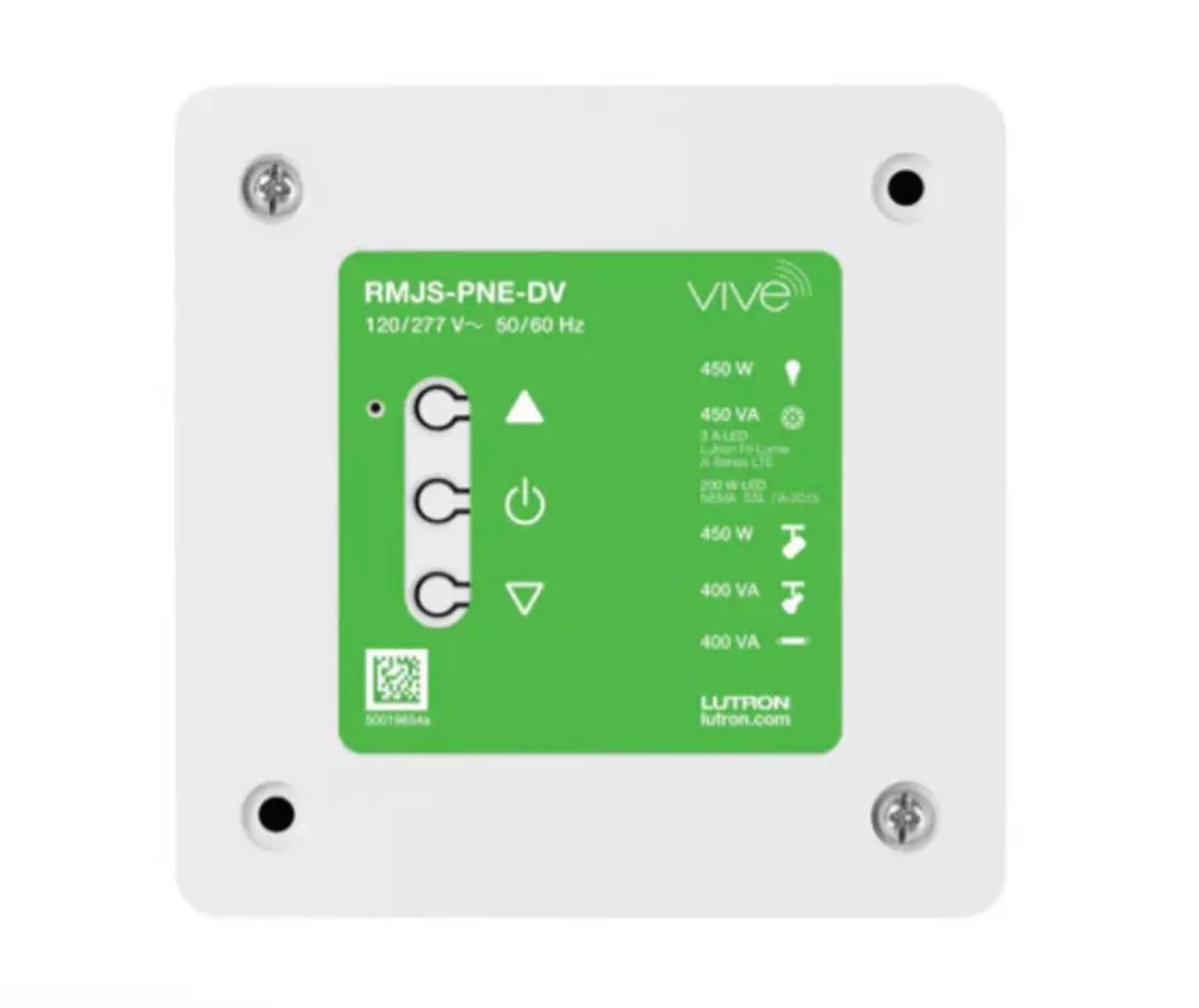 Lutron RMJS-PNE-DV Vive Powpak Phase Select Dimming Module 120/277V