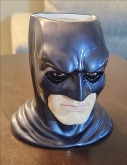 Vintage 1997 Batman Ceramic 3D Bust Mug DC Comics Retro Collectible