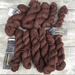 Lot of 5+ Skeins in total Cascade 220 Brown Wool Knitting Yarn