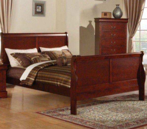 New king size bed frame and chest