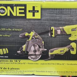 RYOBI
ONE+ 18V Cordless 6-Tool Combo Kit with 1.5 Ah Battery, 4.0 Ah Battery, Charger, and 11 in. Flexible Shaft Bit Holder (Model:P1819)