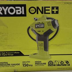 RYOBI ONE+ 18V Cordless High Pressure Inflator with Digital Gauge (Tool Only)