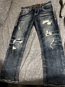 Mens Rock Revival Jeans (32W x 30L)
