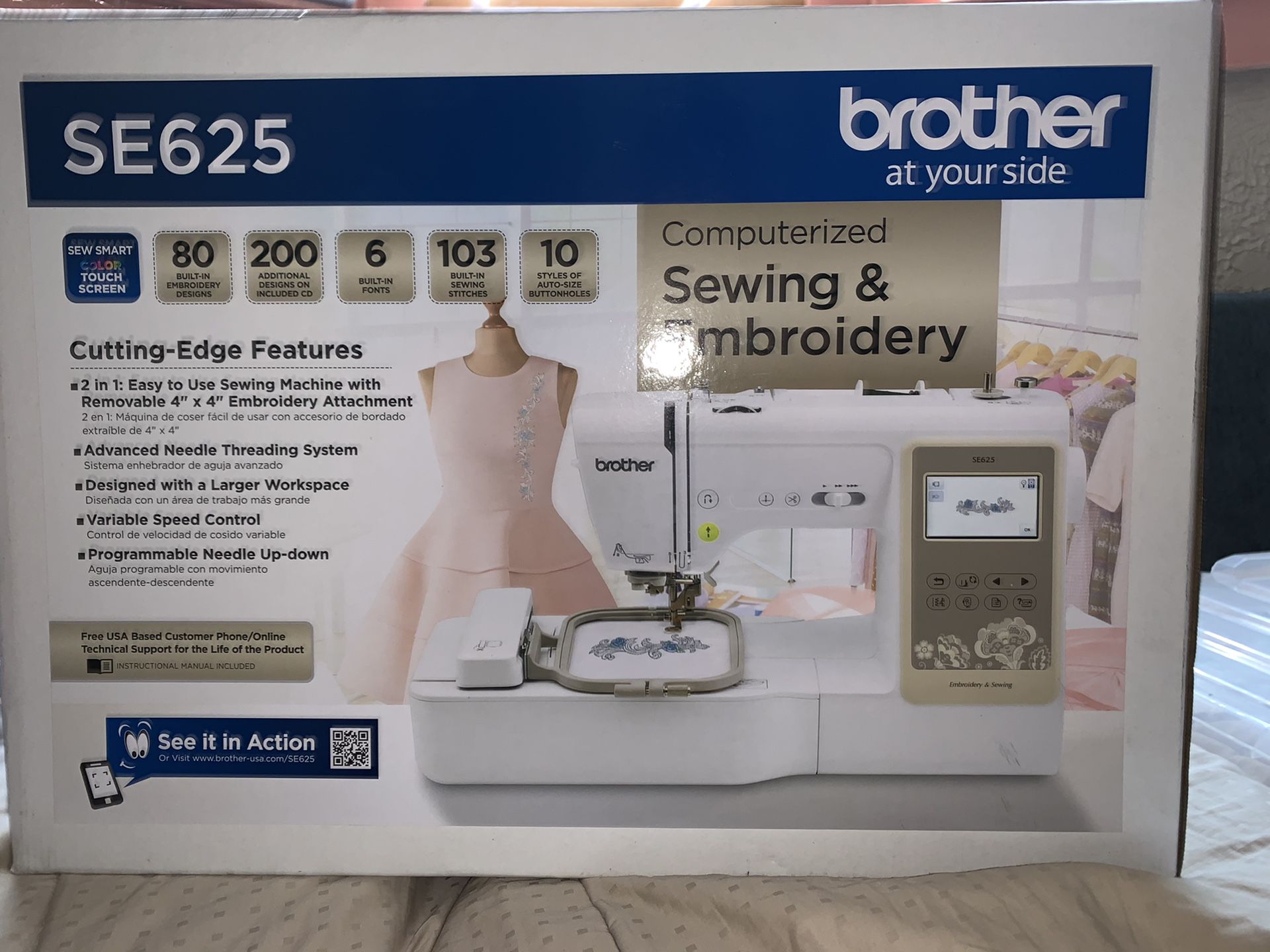 Brother SE625 Computerized Embroidery and Sewing Machine
