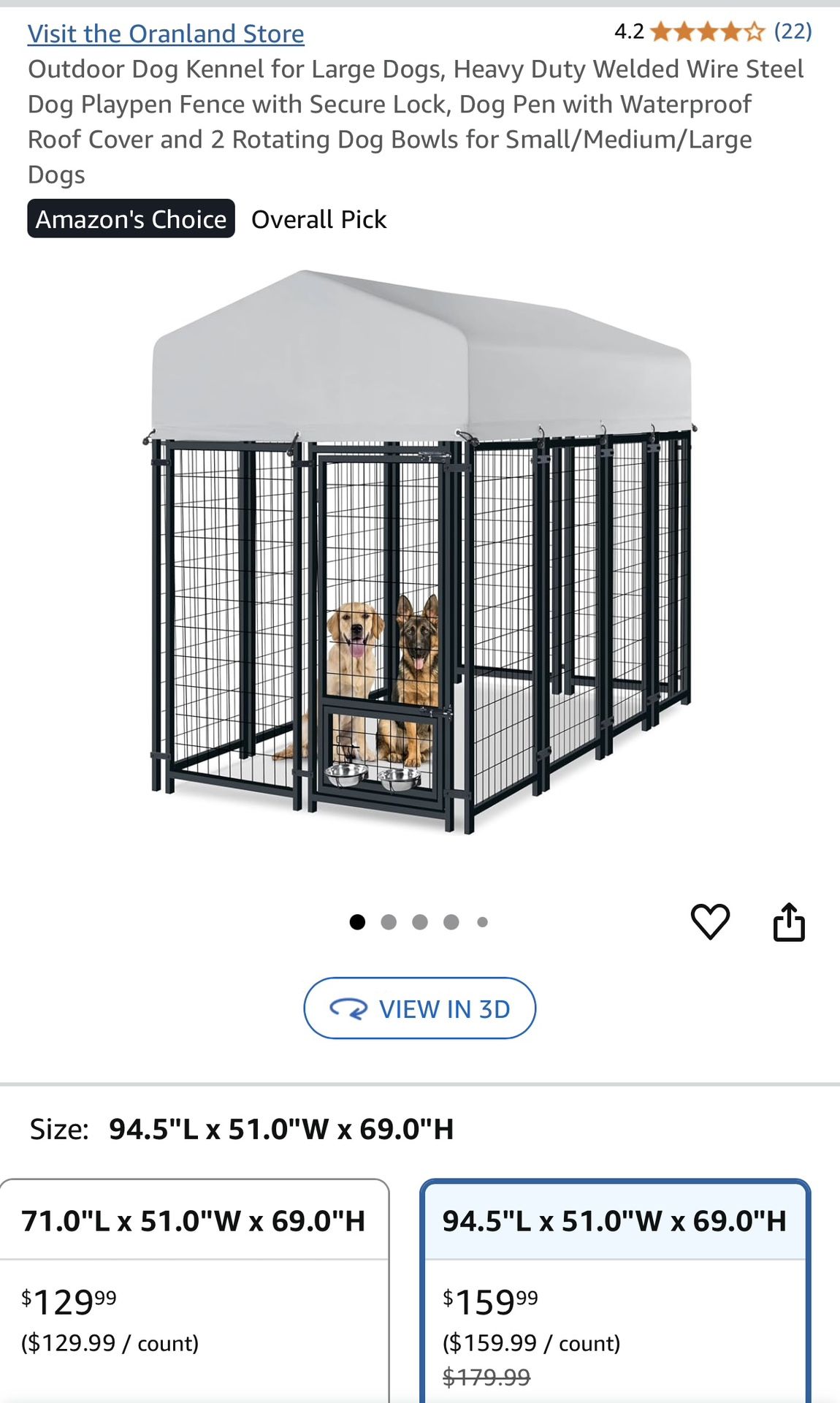 Large Dog Kennel