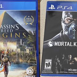 Assassin’s Creed Origins and Mortal Kombat XL on PlayStation 4 (PS4) Bundle Lot