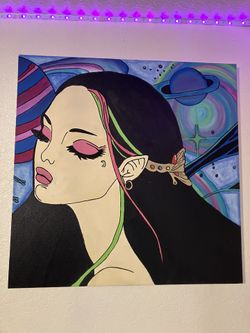 Elf Princess In Space Painting