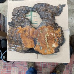 Burl Clock