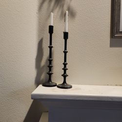 Black Candle Holder Sticks