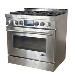 Jenn-Air Pro-36" Style 6-Burner Gas Stove and Oven - Stainless Steel