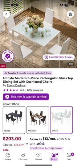 table and chairs