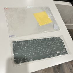 New! Apple MacBook Air M1 Keyboard Cover Protector 2x & Screen Protector Film 2x 