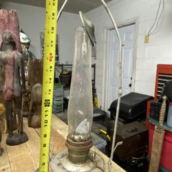 3 Vintage Hurricane Lamps 