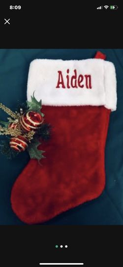 Your Custom Embroidered Stocking