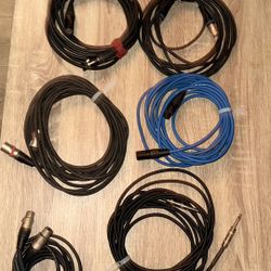 Instrument Cables And Mics $25 Each
