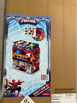 Spider man toy storage