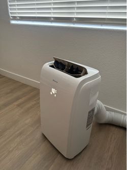 White portable AC unit