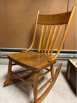 Oak rocking chair