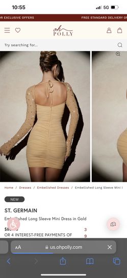 Ohpolly Dress Gold