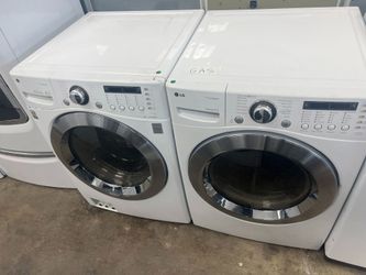 LG front loader washer and GAS dryer set  stackable -free delivery