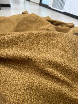 Mustard Boucle Upholstery Fabric (nearly 7 yards)