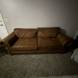 Brown Leather Sofa 