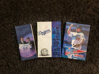 Dodger Media Guides -‘99 ‘01 ‘03