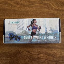 Set Of 2 Tone Fitness 2lb Ankle Wrist Weights for Gym Exercise Equipment Unisex