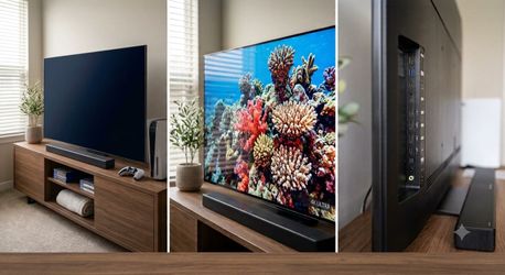 65” Smart TV – Works Great – Pickup Today w/soundbar system includes sub woofer