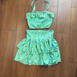 2 Piece Skirt&CropTop Set