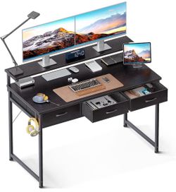 Black Gaming/Computer Desk with 3 Drawers