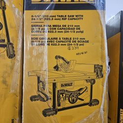 Dewalt 8-1/4" Table Saw With 24-1/2" Rip Capacity 