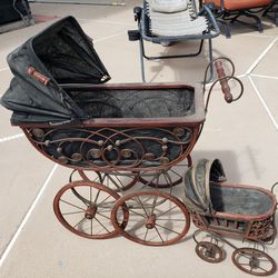 Vintage 23Inch Tall Baby Doll Carriage/Stroller