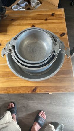 Vintage Guardian Service hammered aluminum bowls