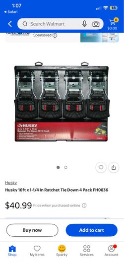 Husky 1,000 lbs Tie-Down Straps – Open Box Deal! 📦