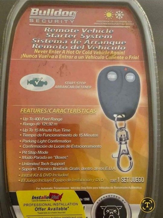 Bulldog Remote Starter, NEW