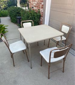 Card Table with 4 Chairs