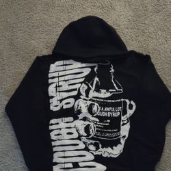 Thats A Awful Lot Of Cough Syrup Black Hoodie Size Medium