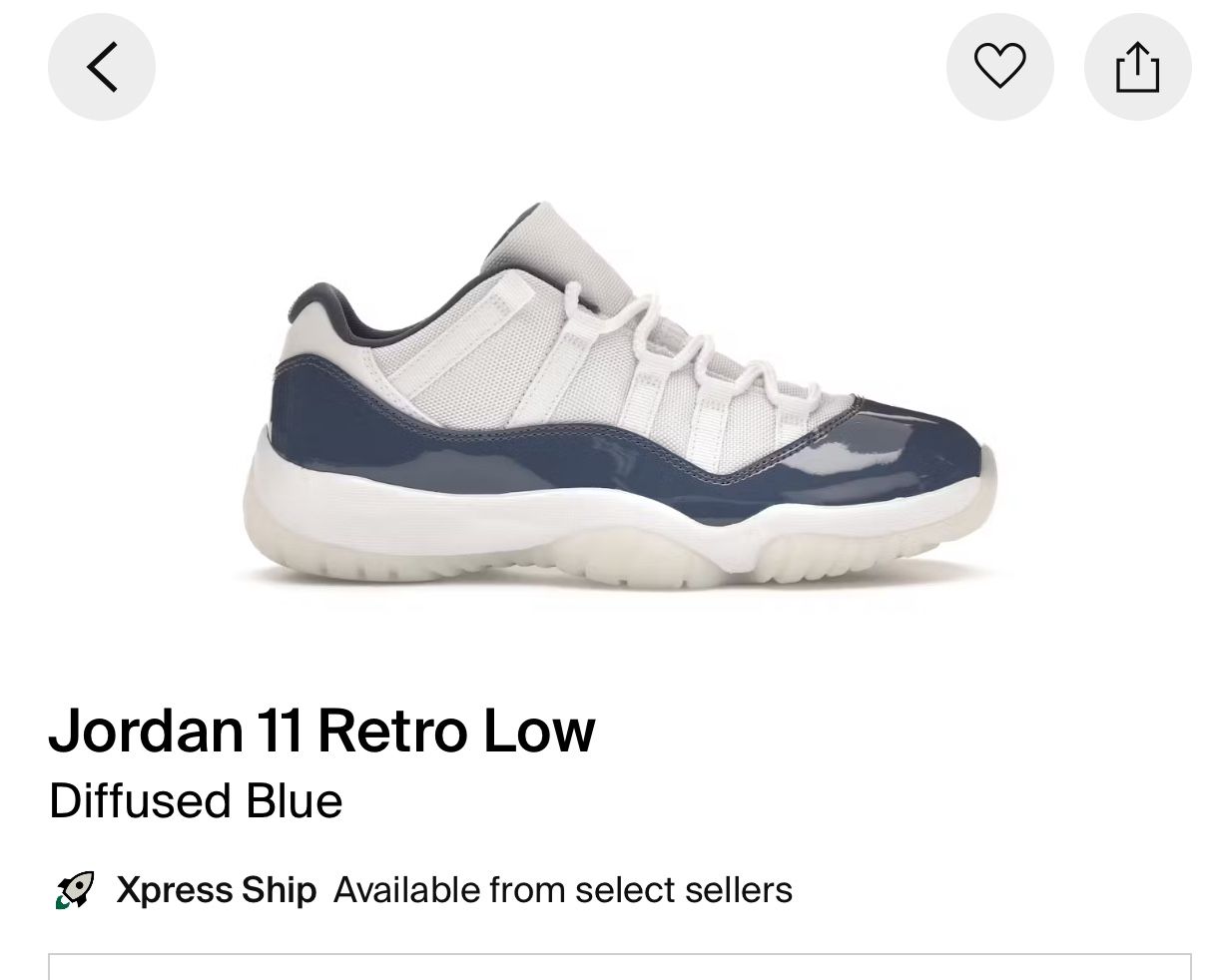 Jordan 11 Low 2024 Size 12 $120