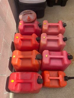 9 gas cans