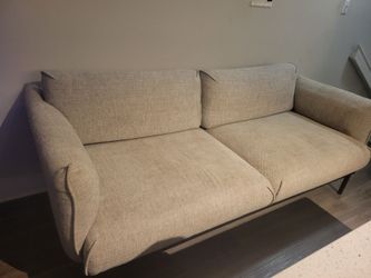 Gray Ikea bench seat couch