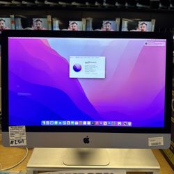Apple 27” iMac - 3.1 Six Core i5 - 8GB of RAM - 512GB SSD - 2019
