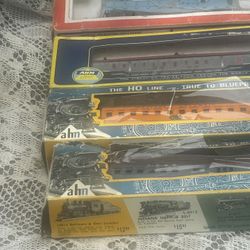 Vintage HO Line Scale RAILROAD   Model Trains 4  Original Boxes
