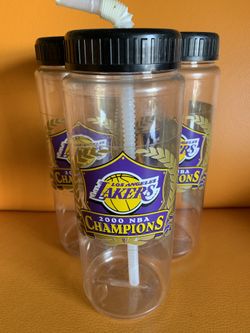 Vintage 2000 Champion Los Angeles Lakers Team Water Bottles