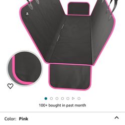 Dog Car Seat Cover -pink 