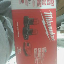 Milwaukee M12 12-Volt Lithium-Ion Starter Kit with Two 6.0 Ah Battery Packs and Charger