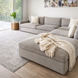 Arhaus Sectional With Ottoman