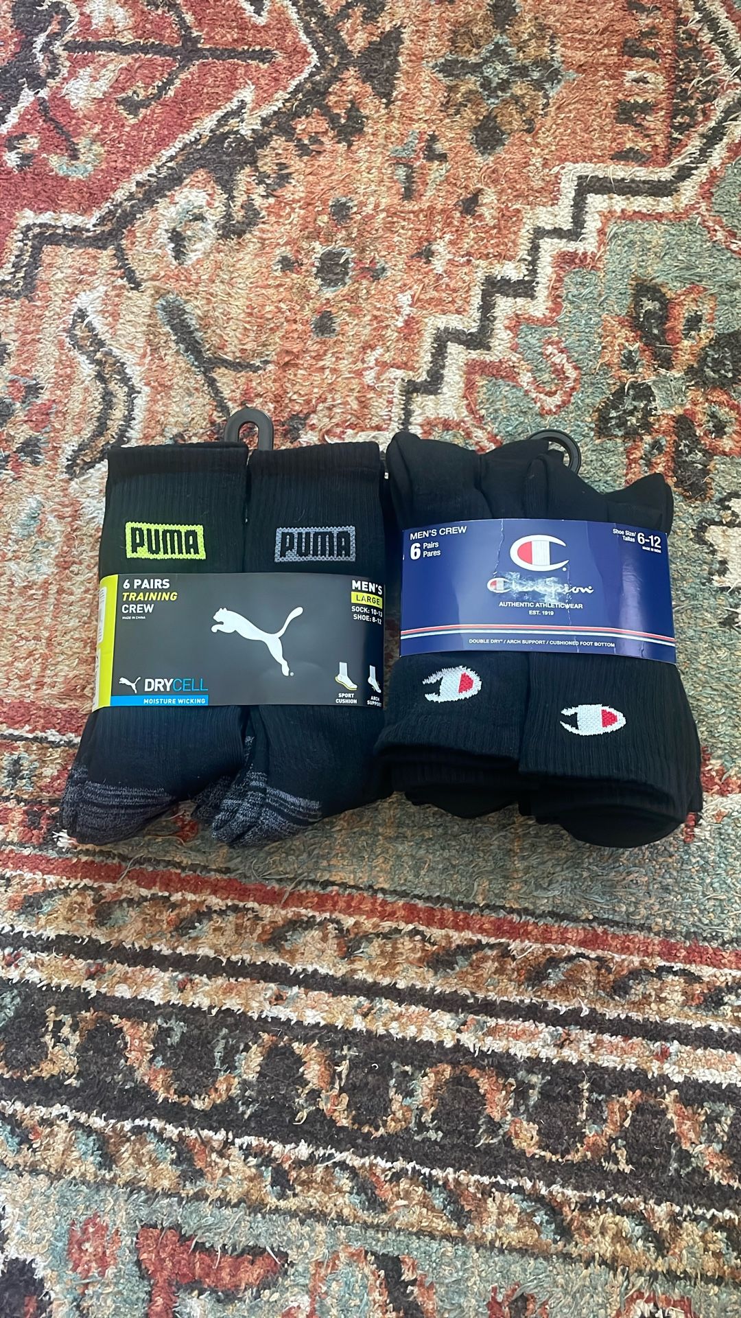 Champion Puma Socks Bundle Black Men’s